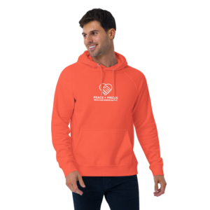 Unisex Eco Raglan Hoodie (Orange)